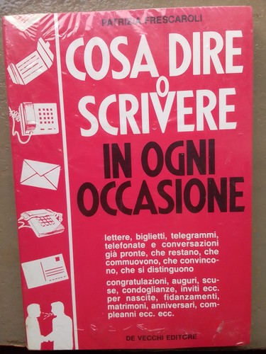 Cosa dire scrivere - dire, o